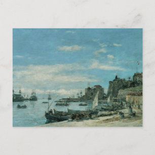 Quay at Villefranche, 1892 Postcard