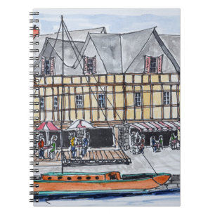 Quay Franklin, Saint-Goustan Auray, Brittany Notebook