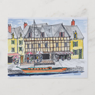 Quay Franklin, Saint-Goustan Auray, Brittany Postcard