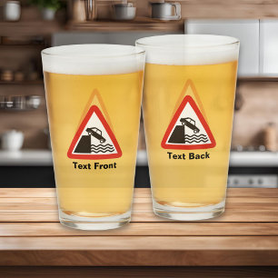 Quayside Warning Sign Glass