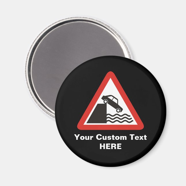 Quayside Warning Sign Magnet (Front/Back)
