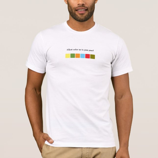 ¿Qué colour es tu pee pee? T-Shirt (Front)