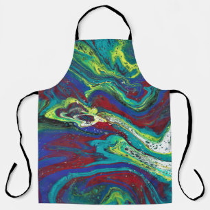 Que Sera 3 Wild Cool Fun Abstract Apron