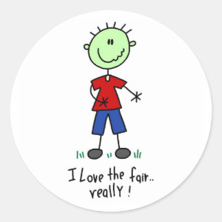Queasy Fair Goer Classic Round Sticker