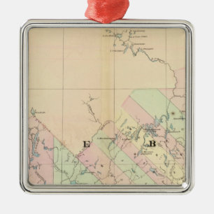 Quebec 3 metal tree decoration