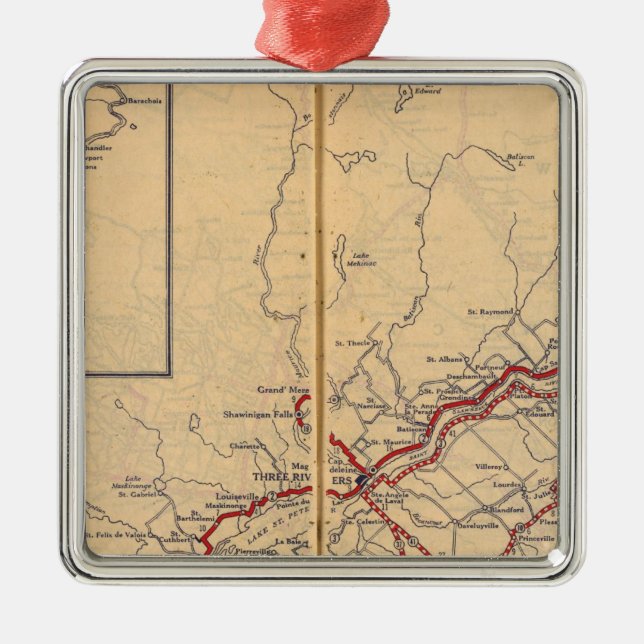 Quebec 4 metal ornament (Front)