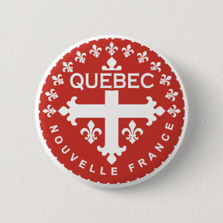 Québec 6 Cm Round Badge