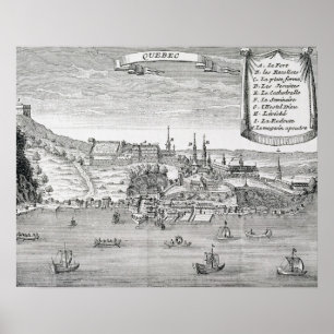 Quebec, after La Potherie Poster