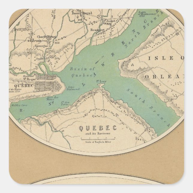 Quebec and its Environments Square Sticker (Front)