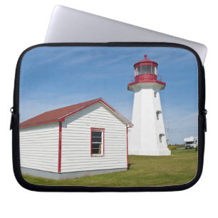 Quebec, Canada. Cap D'Espoir Lighthouse. Laptop Sleeve