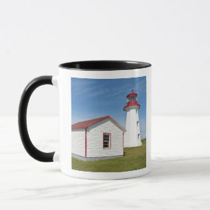 Quebec, Canada. Cap D'Espoir Lighthouse. Mug