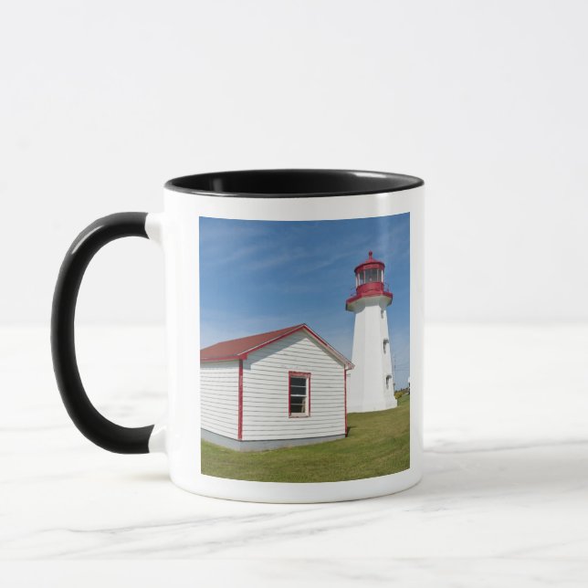 Quebec, Canada. Cap D'Espoir Lighthouse. Mug (Left)