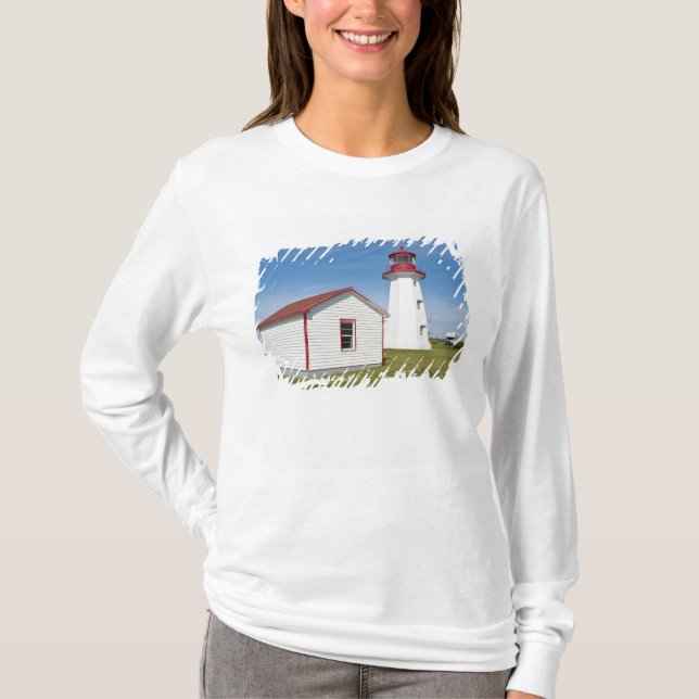 Quebec, Canada. Cap D'Espoir Lighthouse. T-Shirt (Front)