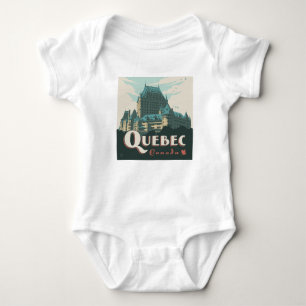 Quebec Canada   Château Frontenac Baby Bodysuit