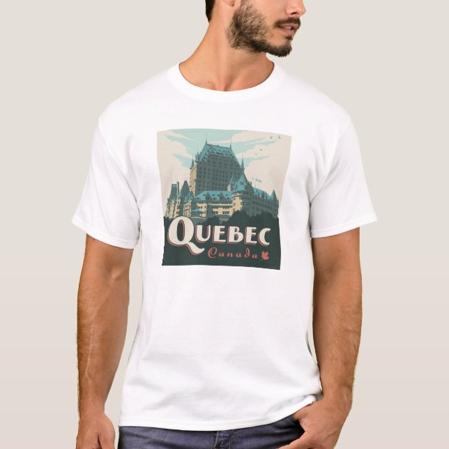 Quebec Canada | Château Frontenac T-Shirt (Front)