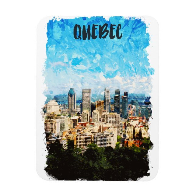Quebec Canada Cityscape  Magnet (Vertical)