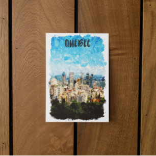 Quebec Canada Cityscape Postcard