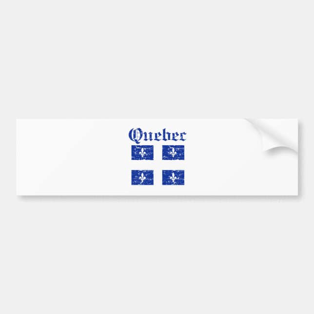 Quebec Canada coat of arms design Bumper Sticker (Front)
