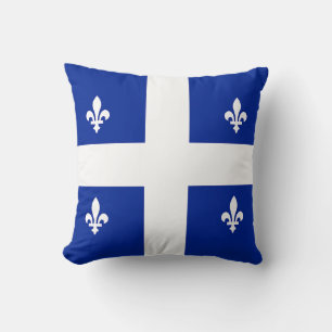 Quebec, Canada Flag American MoJo Pillow