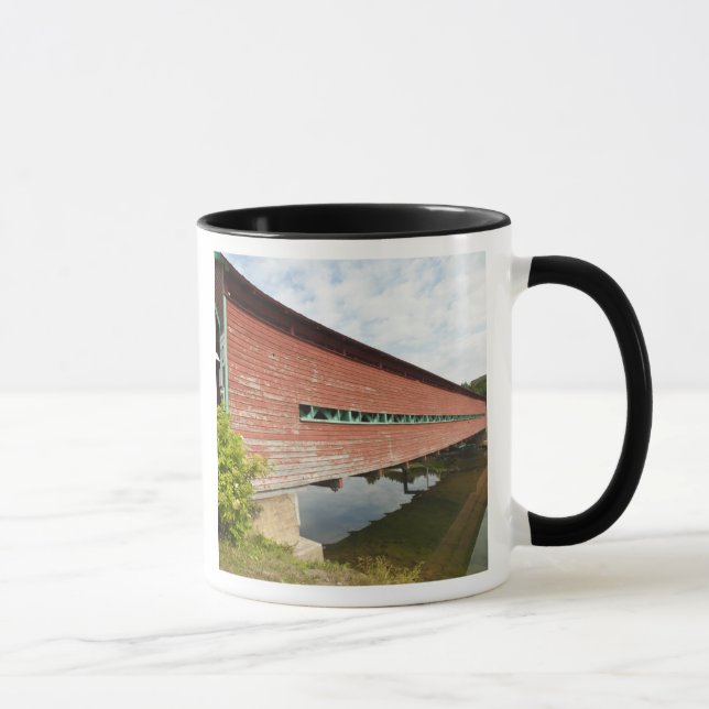 Quebec, Canada. Galipeault covered bridge in Mug (Right)