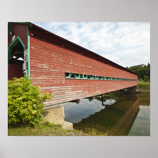 Quebec, Canada. Galipeault covered bridge in Poster (Front)