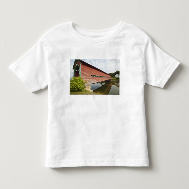 Quebec, Canada. Galipeault covered bridge in Toddler T-Shirt (Front)