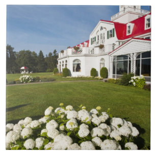 Quebec, Canada. Historic Hotel Tadoussac, 3 Ceramic Tile