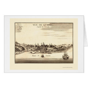 Québec, Canada Panoramic Map - 1755