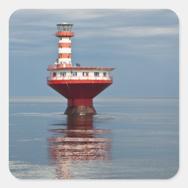 Quebec, Canada. Tadoussac. Square Sticker (Front)