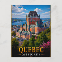 📍 Quebec Canada Travel Keepsake For City Travelle