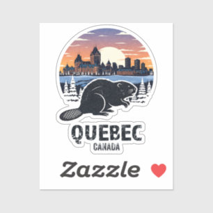 Quebec Canada Vintage Travel Beaver Chateau Fronte