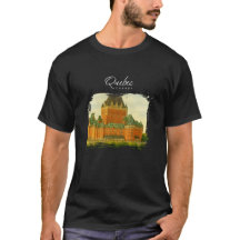 Quebec Canada Vintage Watercolor Travel