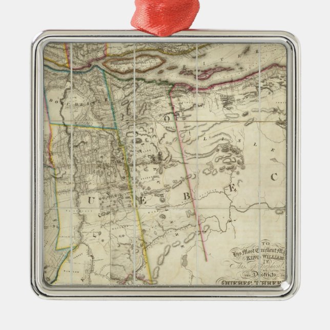 Quebec, Canafa Metal Ornament (Front)