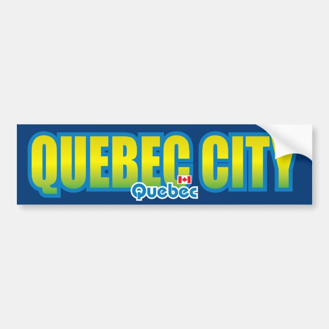 Quebec City Bumper Bumper Sticker (Front)