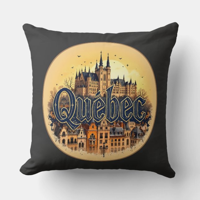 Quebec City Canada Cushion (Front)