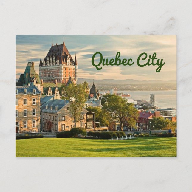 Quebec City Canada stylised Postcard (Front)