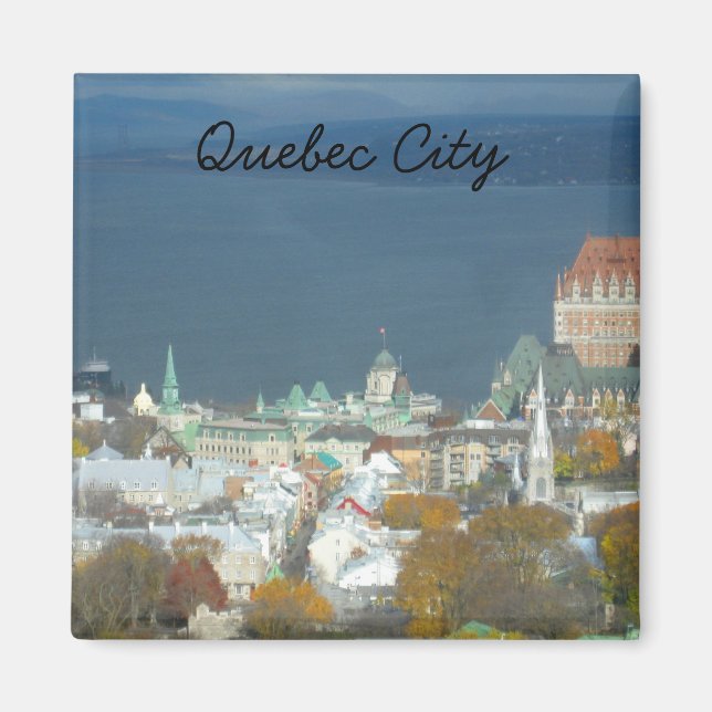 Quebec City Canada Waterfront Magnet (Front)