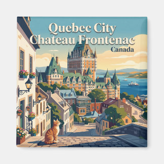 Quebec City Chateau Frontenac Canada Magnet