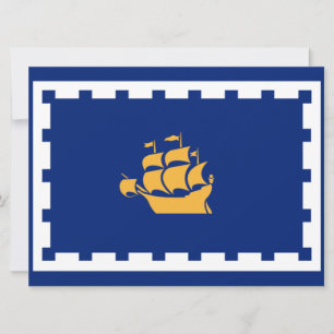 Quebec City Flag (Québec, Canada) Card