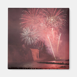 Quebec City, Quebec, Canada. Fireworks at Parc 2 Magnet