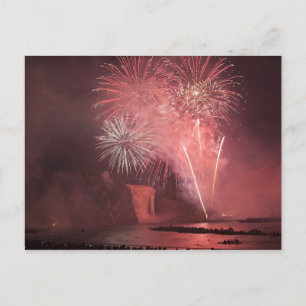 Quebec City, Quebec, Canada. Fireworks at Parc 2 Postcard