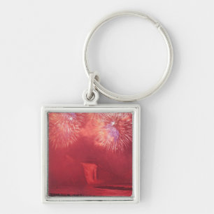 Quebec City, Quebec, Canada. Fireworks at Parc Key Ring