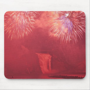 Quebec City, Quebec, Canada. Fireworks at Parc Mouse Pad