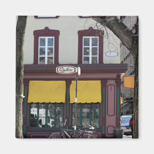 Quebec city scene magnet