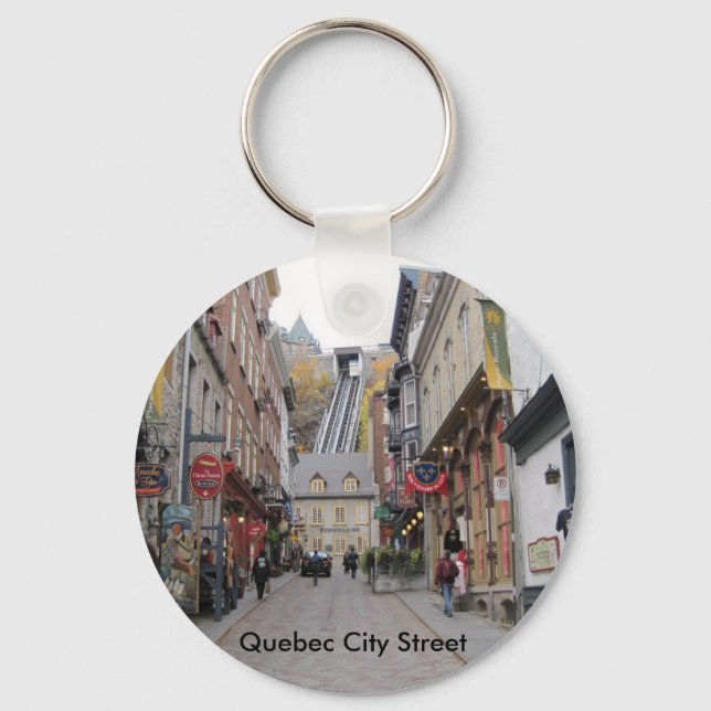 Quebec City Street Key Ring (Front)