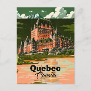 Quebec City Travel Postcard, Quebec Travel Art Pos Postcard