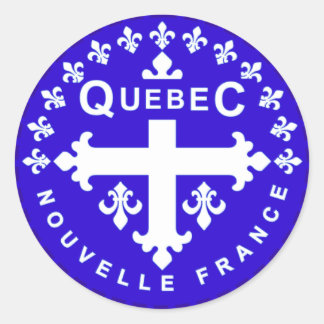 Quebec Classic Round Sticker