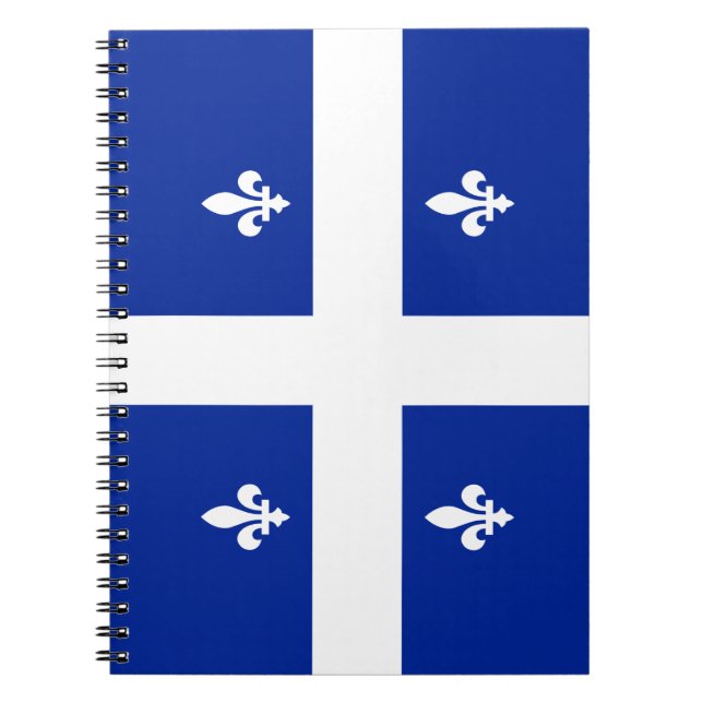 Québec drapeau fleur de lys notebook (Front)