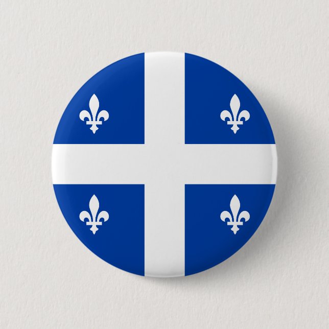 Quebec Flag 6 Cm Round Badge (Front)