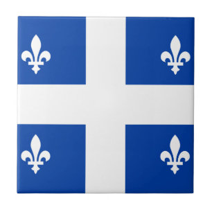 Quebec Flag Ceramic Tile